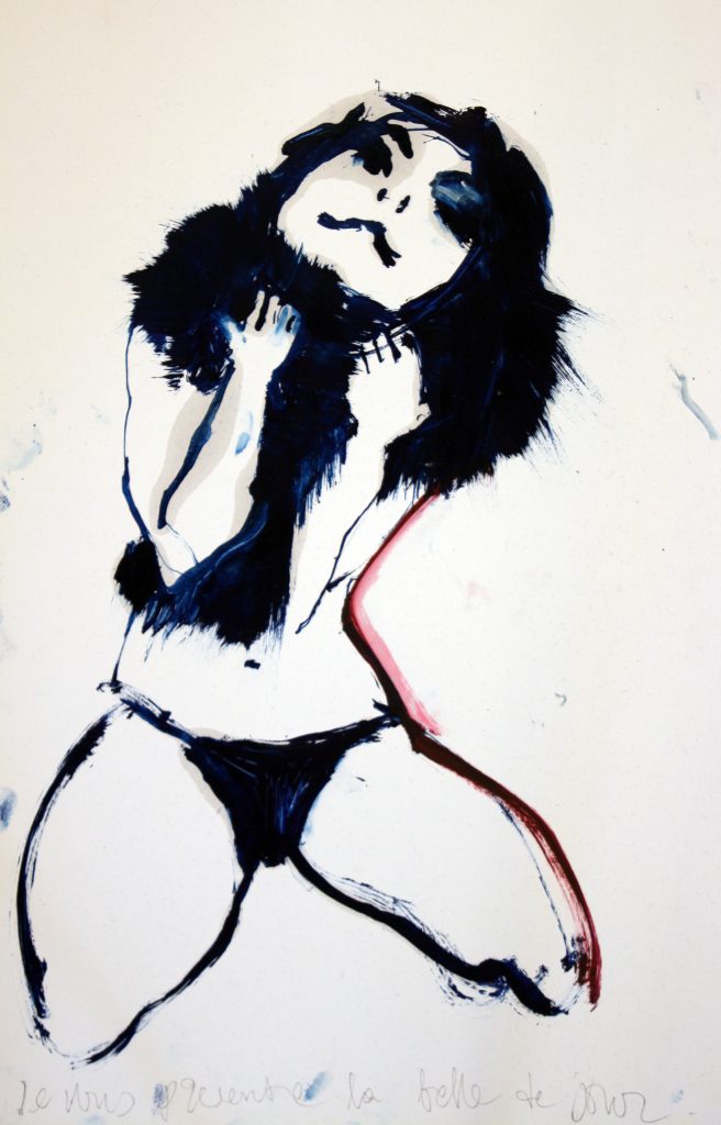 Βάσω Τζούτη, vasso tzouti UNTITLED oil on paper 50 x 35
