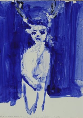 Βάσω Τζούτη, vasso tzouti, M.N. oil on paper 25 x 25 cm