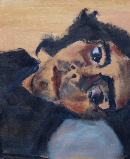 Βάσω Τζούτη, vasso tzouti, me I oil on canvas 47 x 45 cm