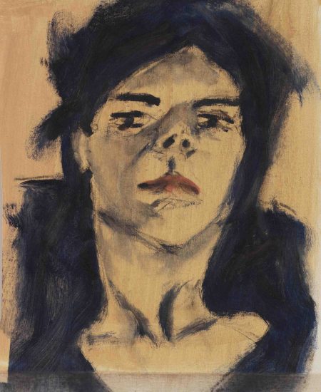 Βάσω Τζούτη, vasso tzouti, me III oil on canvas 48 x 45 cm