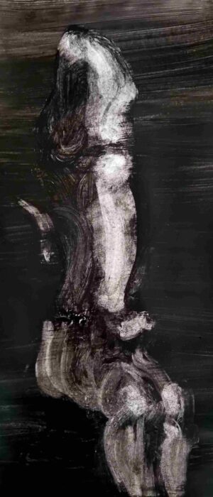 Vasso Tzouti: the gigantic phallus watercolor on paper 2024